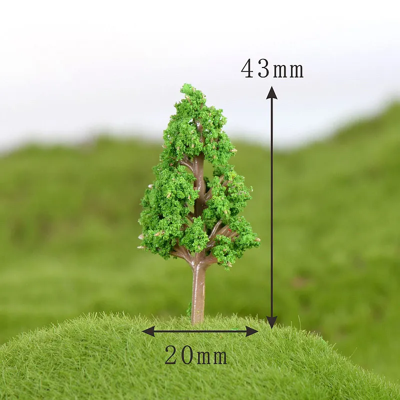 Пластиковые миниатюрные садовые фигурки микроландшафта 1 шт. популярные мини украшения для дома Сакура моделирование деревьев высокое качество - Цвет: 19