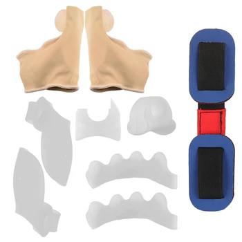 

9pcs/pack Foot Care Set Corrector Sleeves Kits Silicone Toe Separators Toe Straightener for Pain Relief Bunions Treatment