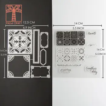 

background frame new metal Cutting Dies stamps and dies 2020 DIY Scrapbooking Stencils Album Cards Embossing clear stamp decor