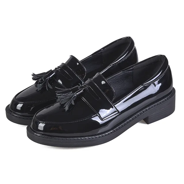 ladies black brogues