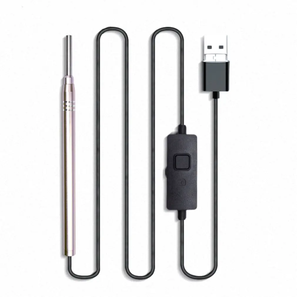 

Digging Ear Spoon Set Spiral Rotating Dig Spoon with LED Ears Cleaning Tool Earpick Earwax Remover 3.9MM