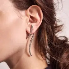 Новое поступление геометрические металлические женские Гипербола корейские сережки-шпильки темперамент индивидуальность шпильки простые ювелирные изделия