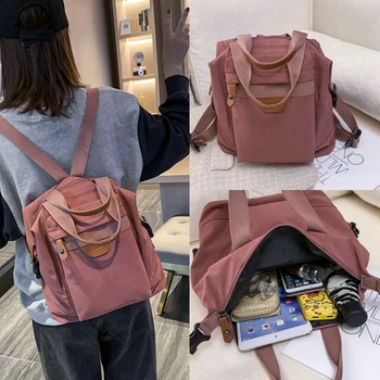 

Fashion Women Backpack 2019 New Campus Wind School Bags Youth Travel High Capacity Canvas Backpack Womens Schoolbag