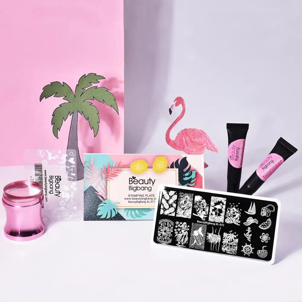 BEAUTYBIGBANG 6*12 см пластины для штамповки ногтей прямоугольный шаблон квадратная