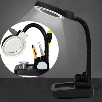 

Desktop LED Magnifier Table Lamp Lighting Longevity Environmental Protection Energy Saving Electronic Maintenance With Light