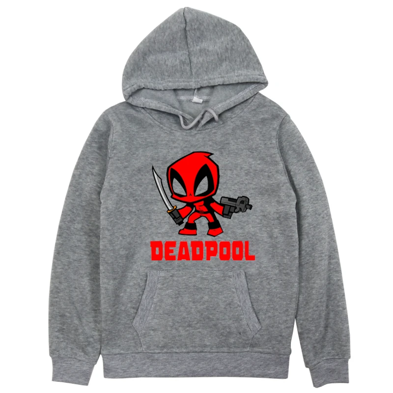 Hoodies 10 Новое поступление, детские толстовки с принтом Дэдпула свитер для маленьких мальчиков и девочек Детский Повседневный пуловер зимняя теплая верхняя одежда с длинными рукавами - Color: Hoodies 10