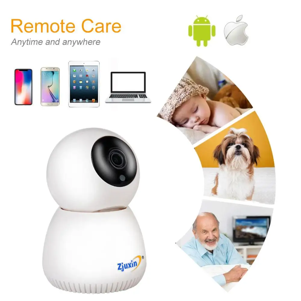 Беспроводная мини ip камера PTZ 1080P/3MP/5MP автоматическое слежение инфракрасное