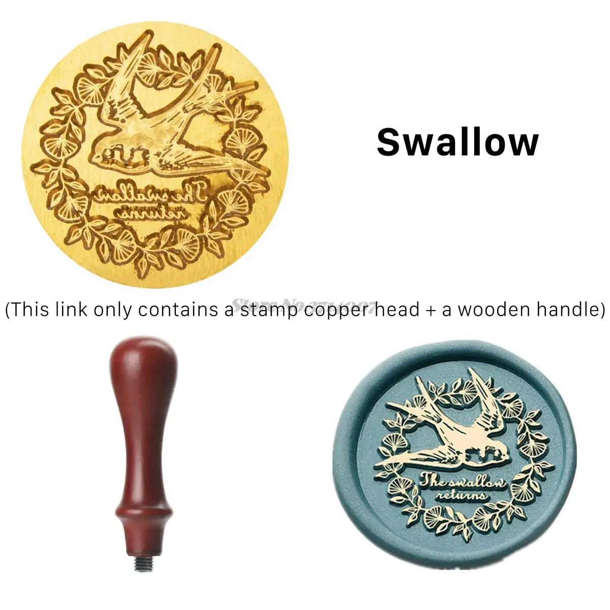 2022 Plant Rose Flower Wax Seal Stamp Retro Life Tree Cat Butterfly Antique Scrapbooking HEAD Wedding Decorative Invitation 