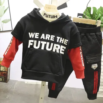 

Baby Boy Clothes winter Boy Clothing Set Leisure boysplush hoodie,plush T-shirt,plush jeans 3pcs kids clothes sets 2-6years