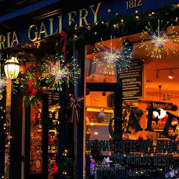 

DIY Fireworks Light Folding Bouquet Shape LED String Fairy Decorative Lights For Garland Patio Wedding Party