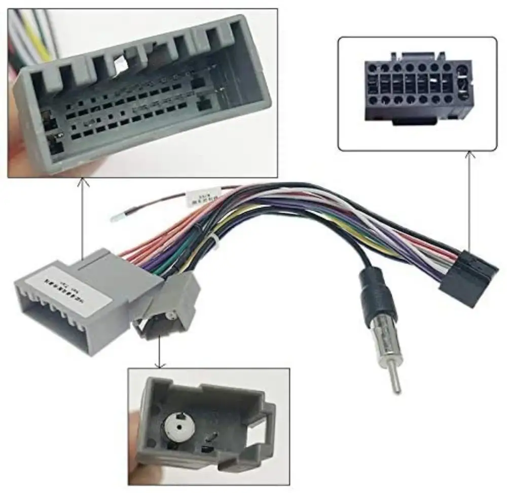 Car Audio DVD Player 16PIN Android Power Cable Adapter forHonda CRV/BRV