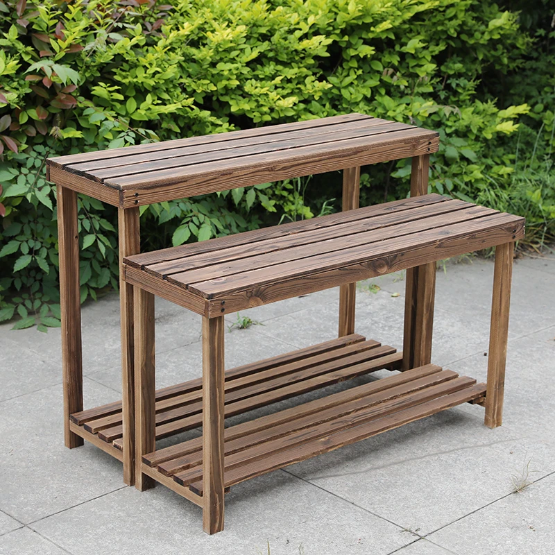 

Solid Wood Flower Rack Balcony Shelf Multi-storey Ladder Flower Rack Multi-storey Flower Airs Meaty Green Luo Bonsai Frame