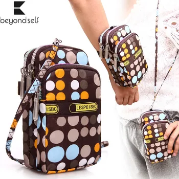 

2019 New Run Belt Mobile Phone Bag Wrist Bags Outdoor Sports Hanging Neck Bag Pocket Multifunctional Running Crossbag D1100