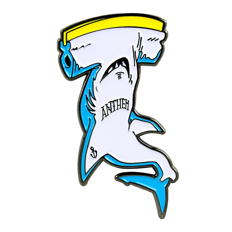 

shark pin badge