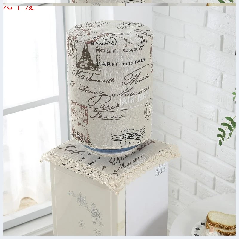 simple 18.9L standard water dispenser cover set dustproof cloth cover for water cooler barrel home decor
