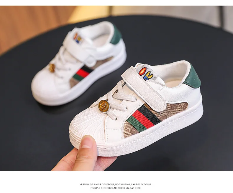 New Fashion Brand Sports Shoes Board Four Seasons Rubber Sole Shallow Mouth Cover Foot Velcro Casual White Age Range Item Type