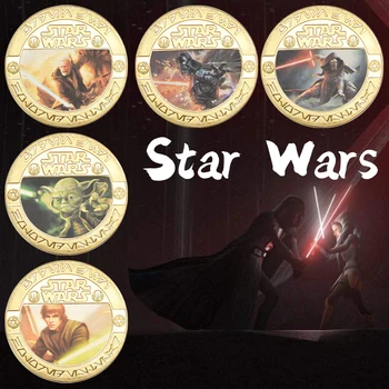 

New Arrive Movies TV Shows Star Wars Commemorative Coin Collectible Toys Christmas Halloween Gift