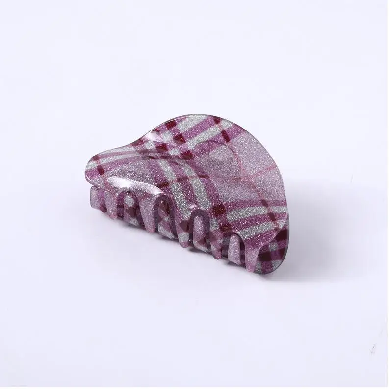 Высокое качество заколки для волос с леопардовым принтом акриловые клетка, горошек коготь волос для девочек Для женщин Мода змеиной кожи Краб для Шпильки зажимы
