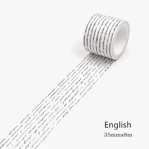 Retro Washi Tape set Vintage  Decoration Scrapbooking  Masking washitape Decorative wash whasi decorada stickers journal English 35mm