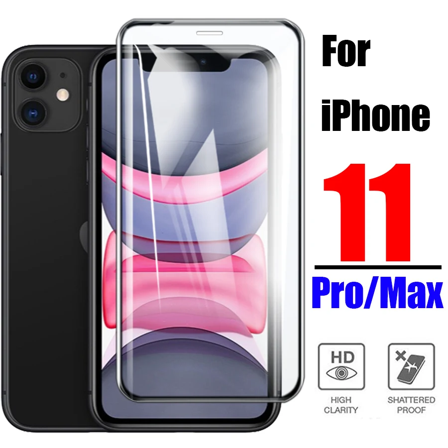 Для apple iphone 11 закаленное стекло pro max защита экрана i phone aphone 11promax защитная пленка