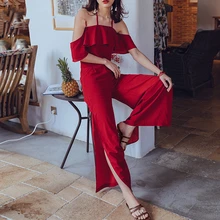 2 Pieces Set Women Sexy 2020 Summer Boho Two Piece Set Pants Sleeveless Top Camis Beach Casual Suits Female Set sexy clothes 2 Pieces Set Women Sexy 2020 Summer Boho Two Piece Set Pants Sleeveless Top Camis Beach Casual Suits Female Set sexy clothes