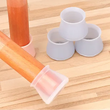 

8pcs Table Chair Leg Caps Cups Non-slip Feet Pads Floor Protector Feet Pads Furniture Chair Leg Foot Protection Bottom Cover