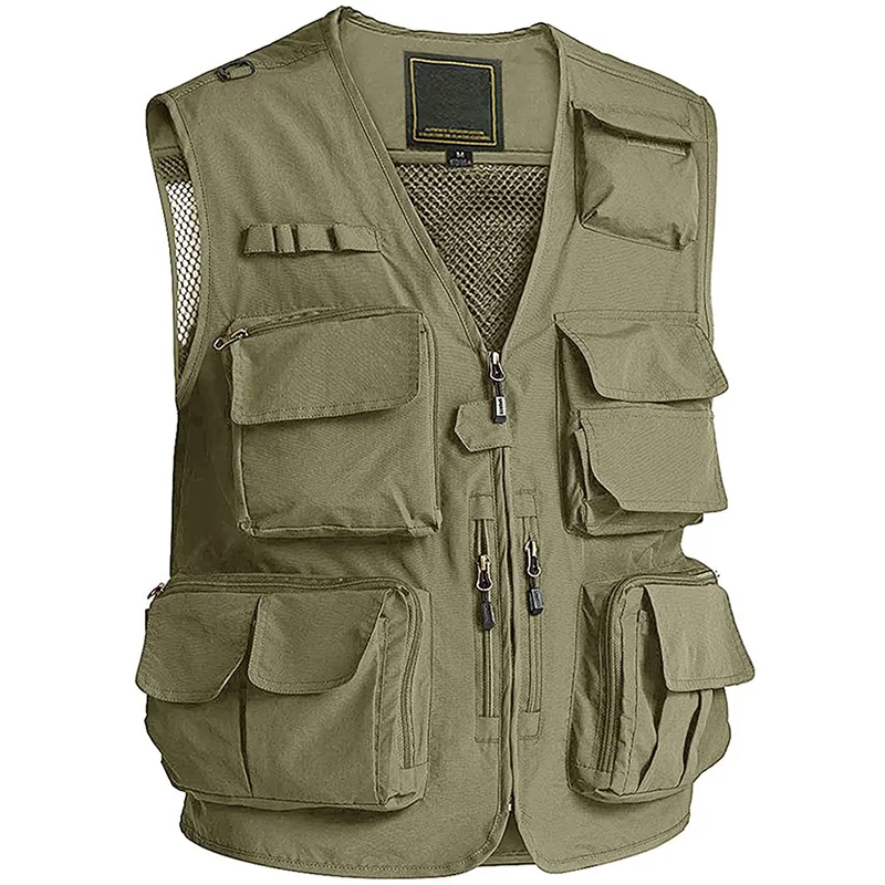 MAGCOMSEN Men's Outerwear Vests Full-Zip Sleeveless Jacket Winter Warm Fleece Lined Vests Stand Collar Padded Vest 