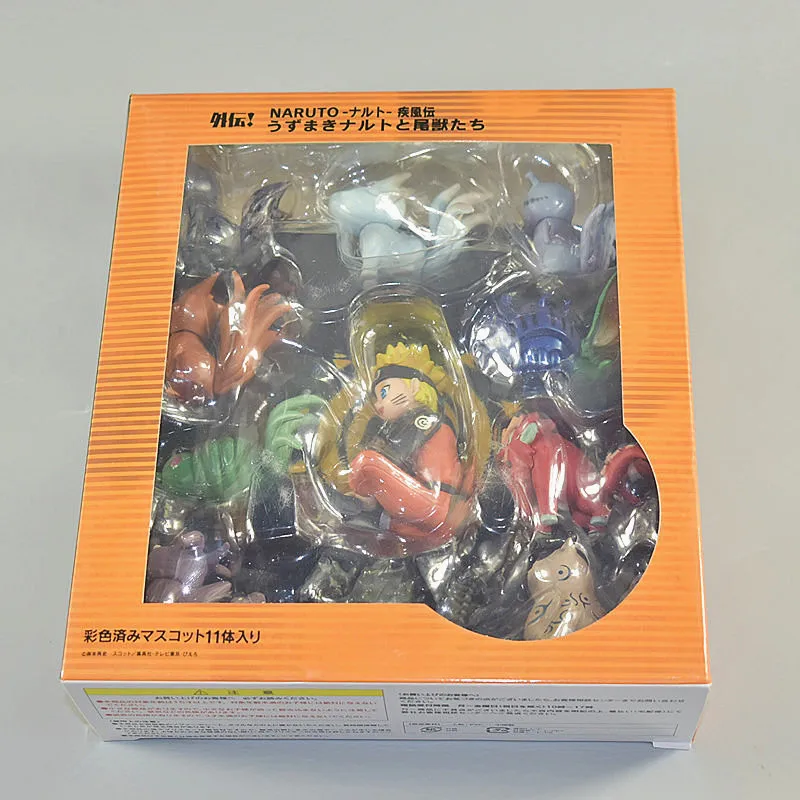 Новые поступления 11 шт./компл. фигурки Наруто ПВХ игрушки Uzumaki Naruto фигурка Bijuu Kyuubi