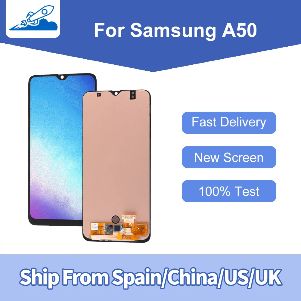 100-OEM-For-SAMSUNG-GALAXY-A50-LCD-Display-A505-DS-A505FN-A505G-A505GN ...