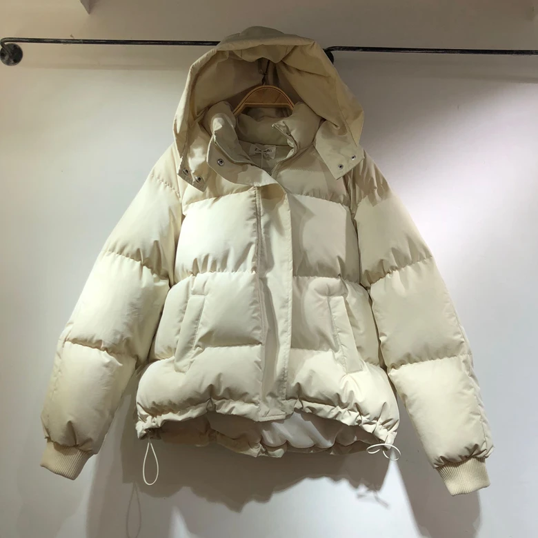 Gagarich однотонное пальто короткая утепленная одежда с капюшоном Женская Повседневная зимняя теплая парка Ropa De Invierno Para Mujer