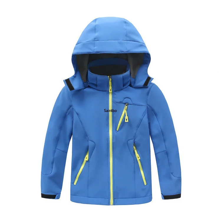 

Autumn and Winter New Outdoor Thermal Jacket Hood Waterproof Warm Soft Shell Clothing Men and Girls Coat and Trousers