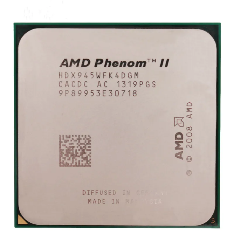 Четырехъядерный процессор AMD Phenom II X4 945 95 Вт 3 0 ГГц HDX945WFK4DGM /HDX945WFK4DGI разъем AM3 |