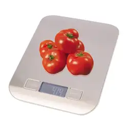 11 фунтов/5000 г Электронный цифровой кухонный для еды шкала из нержавеющей стали светодиодный дисплей весовой баланс измерительные весы