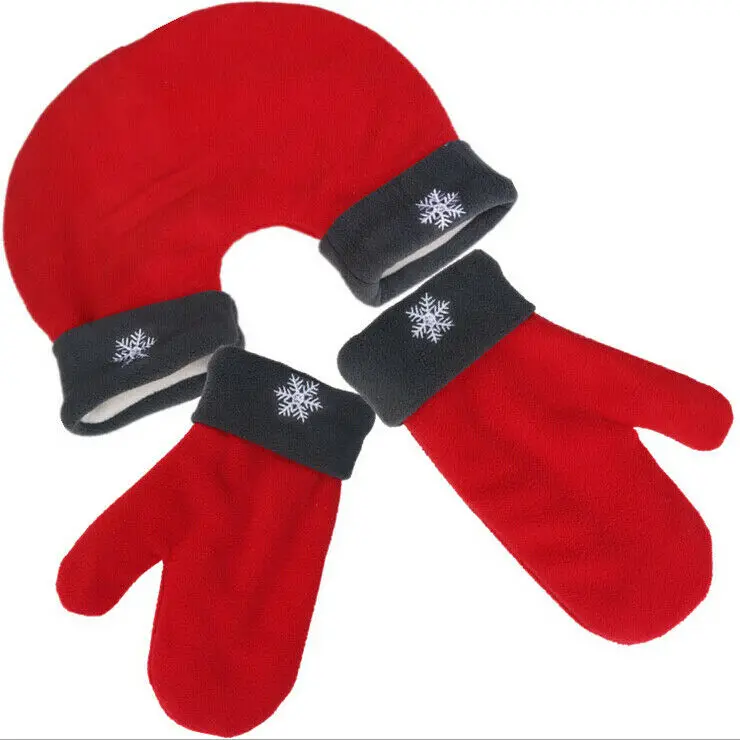 3 шт. перчатки дл пар влюбленных варежки Соединенные родитель-детские перчатки рождественские подарки