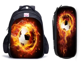 

16 Inch Cool Soccerly / Footbally Children School Bags Orthopedic Backpack Kids School Boys Girls Mochila Infantil Catoon Bags