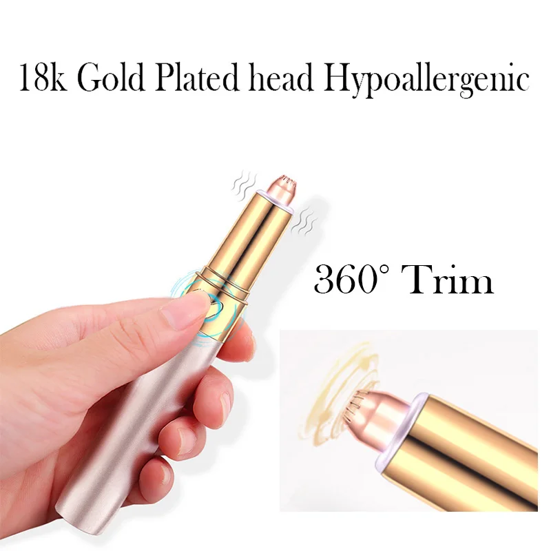 USB Eyebrow Trimmer Epilators Brows Pen Hair Remover Epilator Shaver Razor Instant Painless Eyebrow Razor Epilator Portable