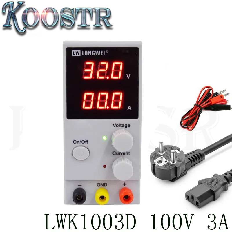 Блок питания постоянного тока LW K1003D 100 В 3 А миниатюрный источник с цифровым