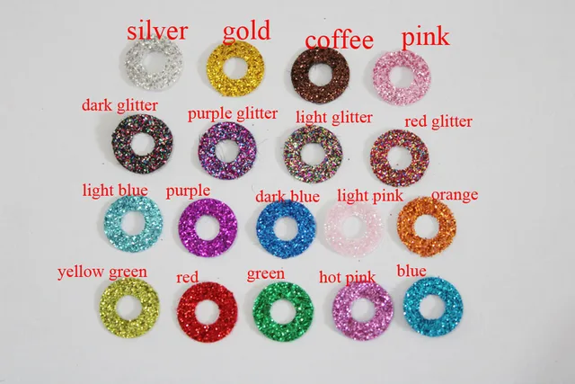 20pcs--New 18colors option9-12- 14mm-16-18-20-25-30-35mm 3D CLEAR glitter safety toy eyes &glitter & washer--long stem eyes 3