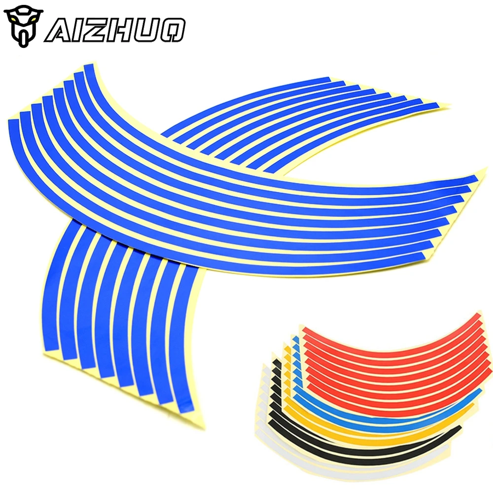 16 Strips 17inch/18inch wheel Motorcycle Wheel Tire Rim Stickers For SUZUKI GSX-S750 GSX-S GSX 650F 750 1000 1250 1400 | Автомобили и