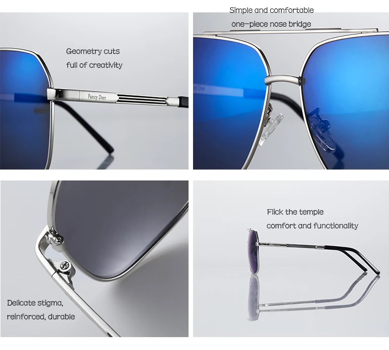 Необычные оленьи Классические Модные поляризованные солнцезащитные очки для мужчин модные UV400 Солнцезащитные очки для мужчин и женщин ретро дизайнерские солнцезащитные очки