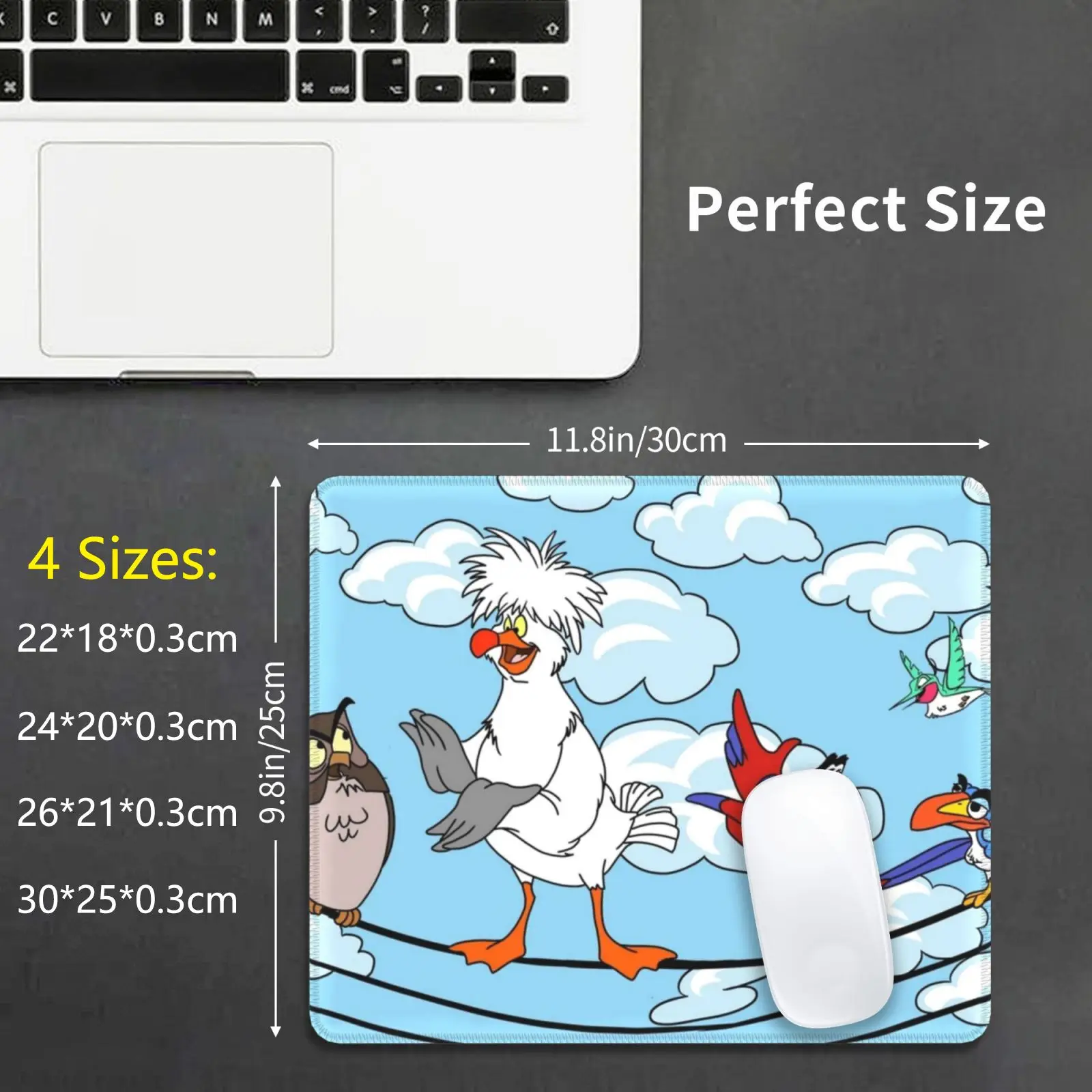 Birds On A Wire Mouse Pad Stampa Fai Da Te Scuttle Iago Aladdin Lion King Pocahontas Flit Sleeping Beauty