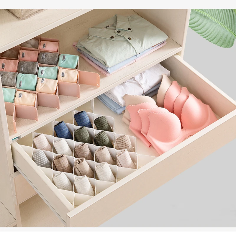 

Multifunctional Storage Box Creative Drawer Divider Underwear Socks Storage Box Plastic Closet Organizer Jewelry Storage Cabinet
