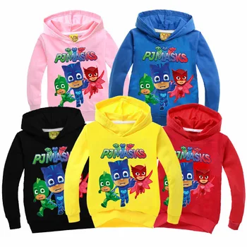 

PJ Masks Cotton Children Hooded Sweater Birthday Party Decoration Clothing Pj Mask Anime Character Print Jacket Sweatshirt