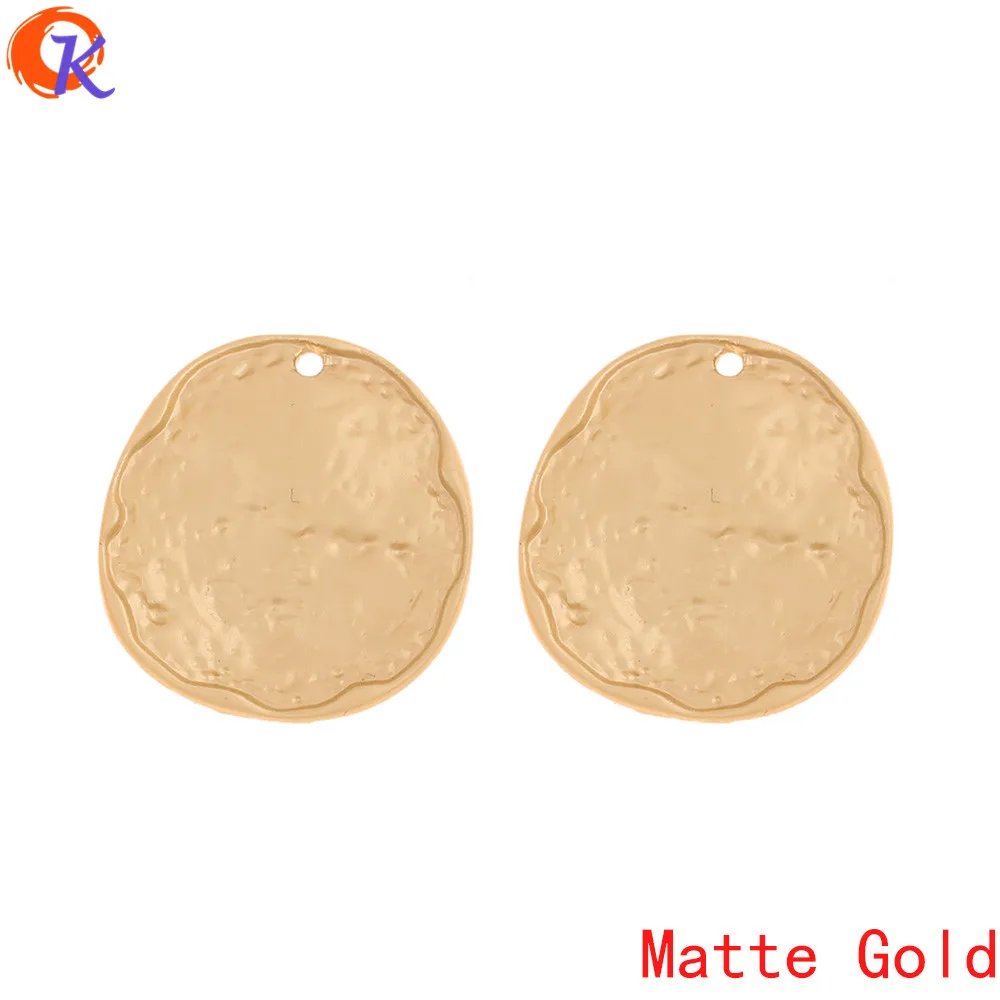 Matte Gold Сердечный дизайн 100 шт 23*24 мм Аксессуары для ювелирных изделий/ручная работа/амулеты/форма монеты/Детали diy/Подвеска/Изготовление ювелирных изделий/фурнитура для сережек - Цвет: Matte Gold