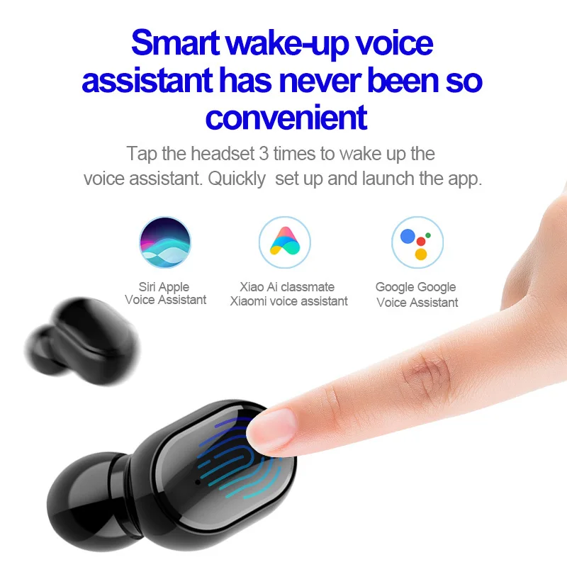 Фото M1 TWS сенсорные наушники PK Redmi Airdots Bluetooth 5 0 Беспроводные Наушники Стерео M1 TWS сенсорные наушники PK Redmi Airdots Bluetooth 5 0 Беспроводные Наушники Стерео