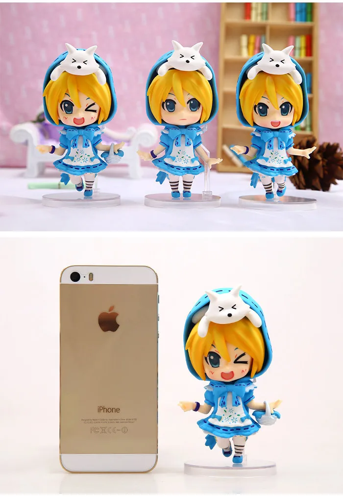 

Diffuse Will Anime Hatsune 3-Little Blue Cap Hatsune Window Boxed Garage Kit Model Ornaments
