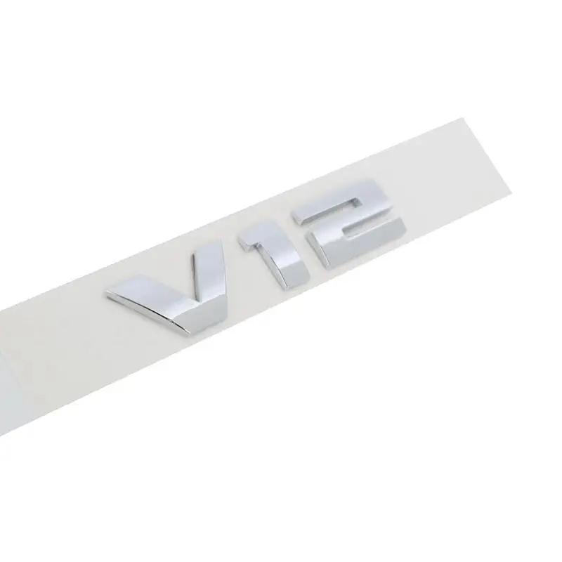 V12 переоборудованный шрифт эмблема V12 символ пластины C колонны боковой знак автомобиля смещение хвост стикер