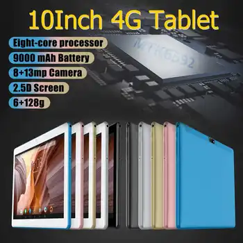 

New Design LEORY 10.1 inch 2.5D Arc Tablet PC Android 7.0 6G+128G 800W+1300W Camera Multilanguage 2560*1600 FHD IPS Display