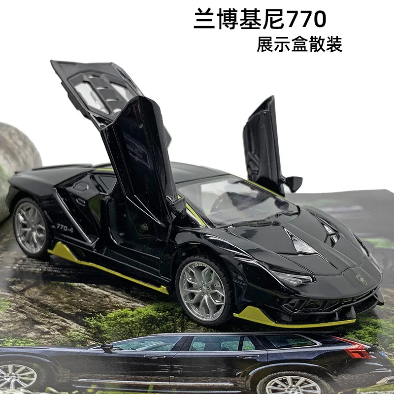 1:32 высокое моделирование lambora LP770J сплав модель автомобиля металлический звук и свет игрушка с инерционным механизмом автомобиль для детей Подарки