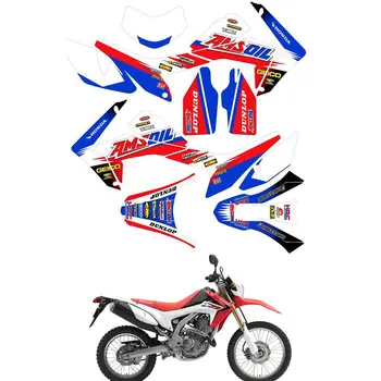 

For HONDA CRF250L 2012 2013 2014 2015 2016 2017 Customized Number Graphics Backgrounds Stickers Kit Decal